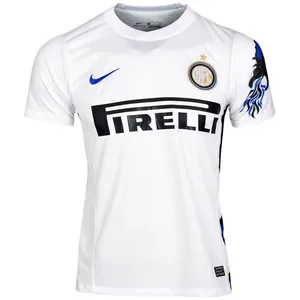 تیشرت ورزشی مردانه طرح اینتر میلان کد 2010-11 رنگ سفید