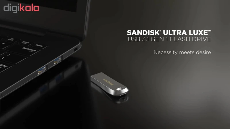 عکس شماره 4 : فلش مموری سن دیسک مدل ultra luxe ظرفیت 128 گیگابایت با رابط usb 3.1
