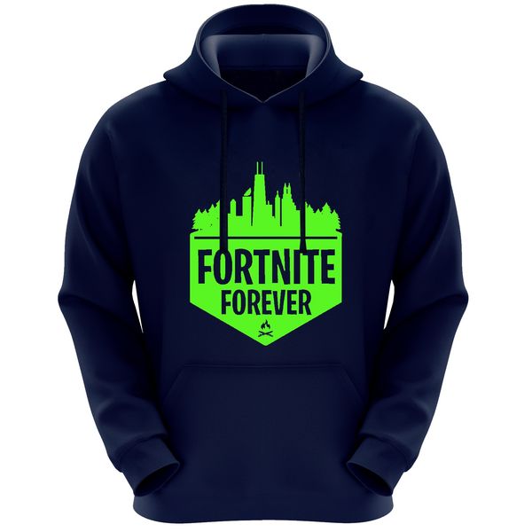 هودی مردانه طرح fortnite کد A111 رنگ سرمه ای