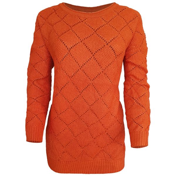 مشخصات قیمت و خرید پلیور زنانه مدل Fashion102 رنگ آجری دیجی کالا