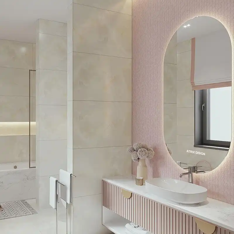 آینه آتریکس مدل  بک لایت کد AM31