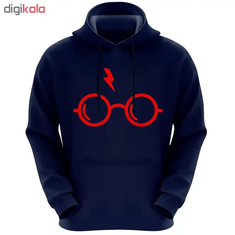 هودی زنانه طرح هری پاتر کد F42 رنگ سرمه ای