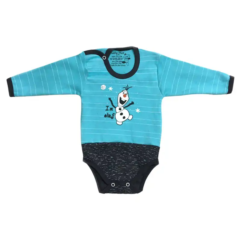 ست بادی و شلوار نوزاد طرح آدم برفی