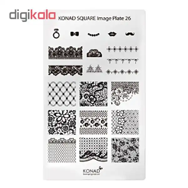 شابلون طراحی ناخن کناد کد 26