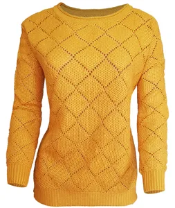 پلیور زنانه مدل Fashion103 رنگ خردلی