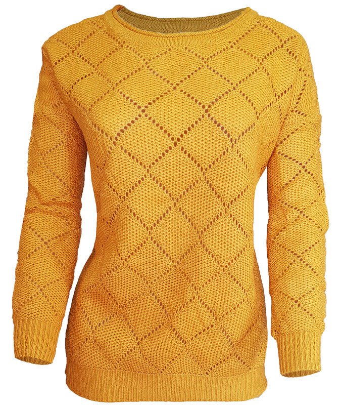 پلیور زنانه مدل Fashion103 رنگ خردلی