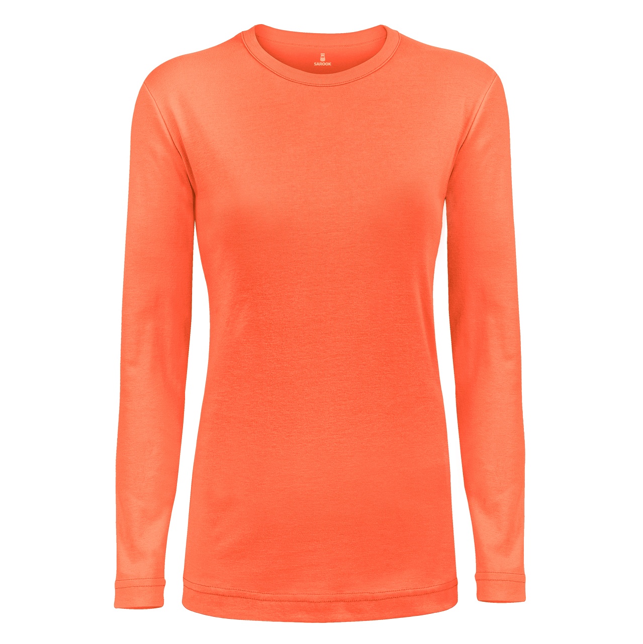 تی شرت آستین بلند زنانه ساروک مدل SZYUFR04 رنگ نارنجی