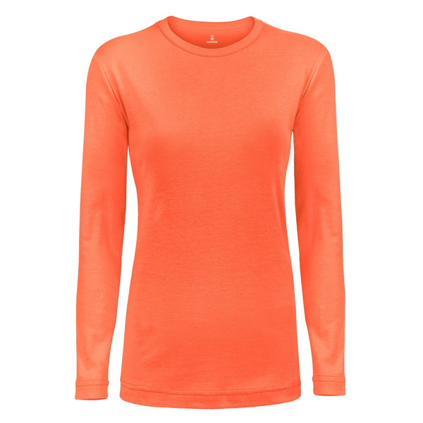 تی شرت آستین بلند زنانه ساروک مدل SZYUFR04 رنگ نارنجی