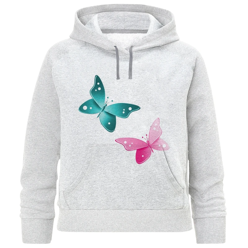 هودی دخترانه طرح پروانه کد F138