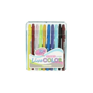 ماژیک رنگ آمیزی 10 رنگ مونامی مدلLive Color