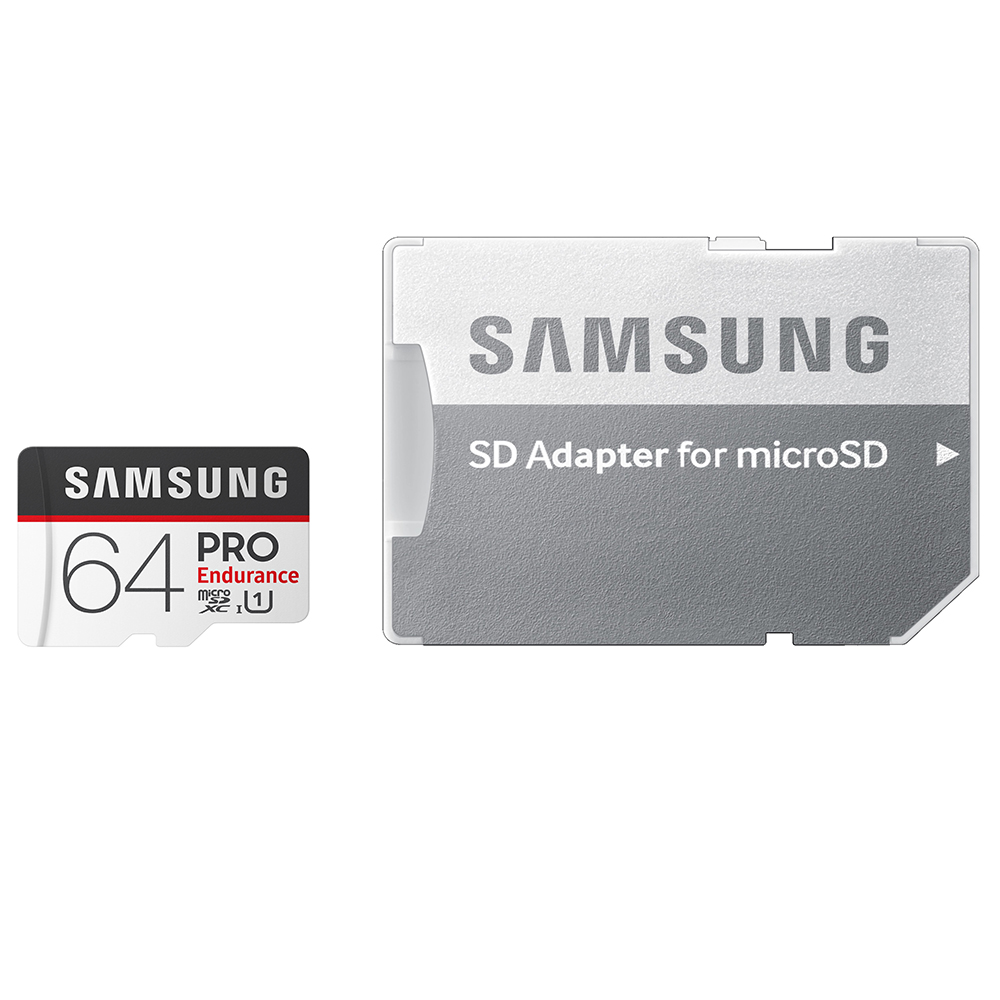 کارت حافظه microSDXC سامسونگ مدل PRO Endurance کلاس 10 استاندارد UHS-I U1 سرعت 80MBps ظرفیت 64 گیگابایت به همراه آداپتور SD