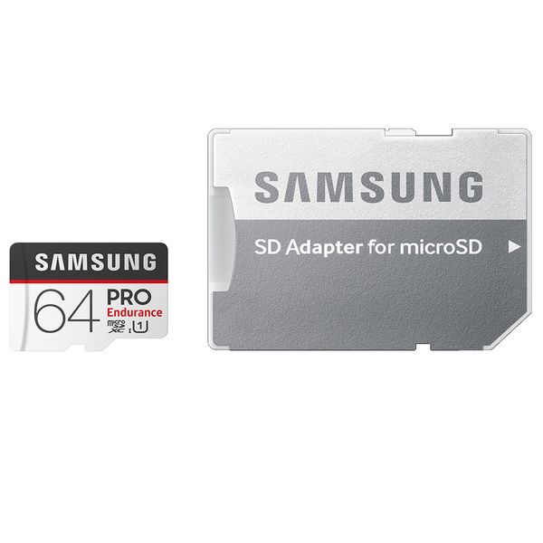 کارت حافظه microSDXC سامسونگ مدل PRO Endurance کلاس 10 استاندارد UHS-I U1 سرعت 80MBps ظرفیت 64 گیگابایت به همراه آداپتور SD کارت حافظه microSDXC سامسونگ مدل PRO Endurance کلاس 10 استاندارد UHS-I U1 سرعت 80MBps ظرفیت 64 گیگابایت به همراه آداپتور SD