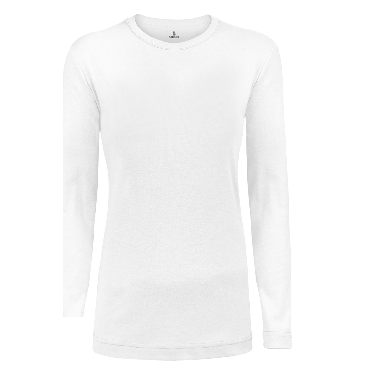 تی شرت آستین بلند زنانه ساروک مدل SZYUFR03 رنگ سفید