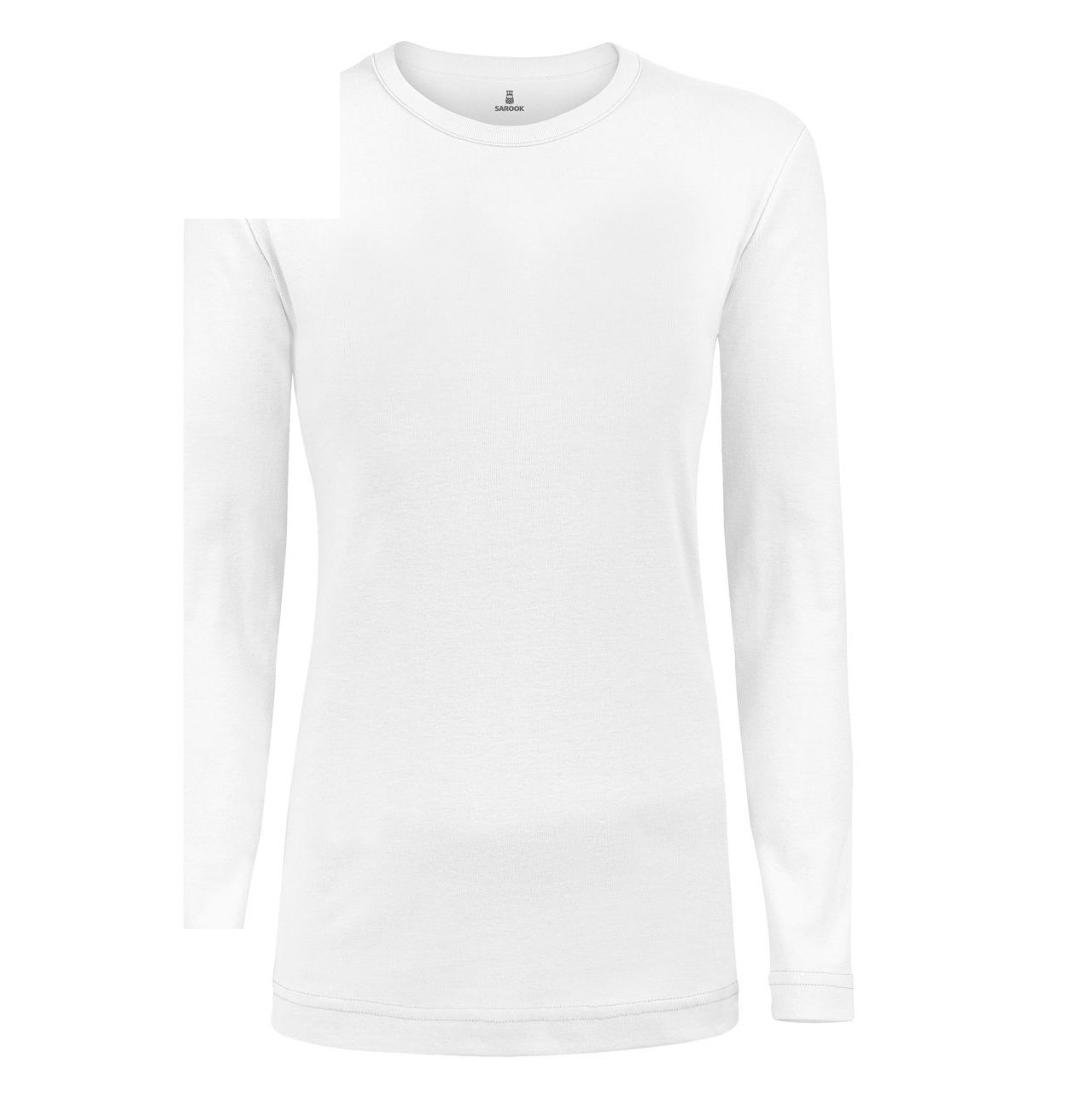 تی شرت آستین بلند زنانه ساروک مدل SZYUFR03 رنگ سفید -  - 3