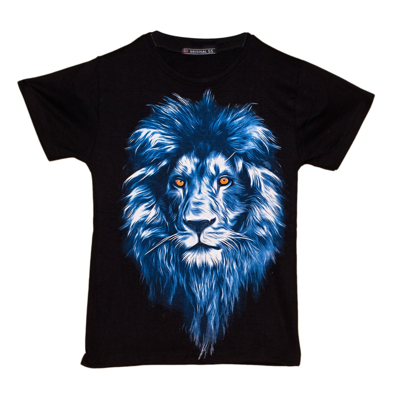 تی شرت پسرانه طرح شیر جنگل کد 17