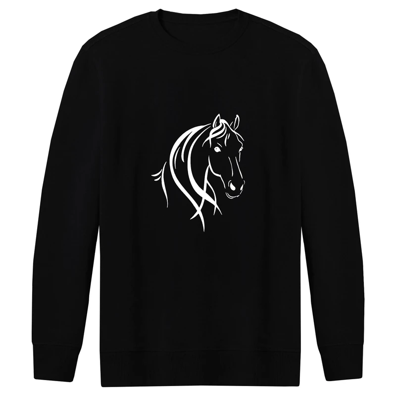 سویشرت مردانه طرح اسب کد F72