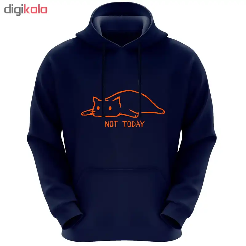 هودی زنانه طرح not today کد F40 رنگ سرمه ای