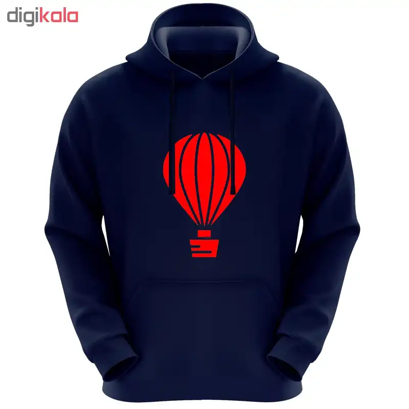 هودی زنانه طرح بالن کد F66 رنگ سرمه ای