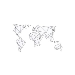 نقد و بررسی استیکر لپ تاپ لولو طرح نقشه جهان کد 93 توسط خریداران