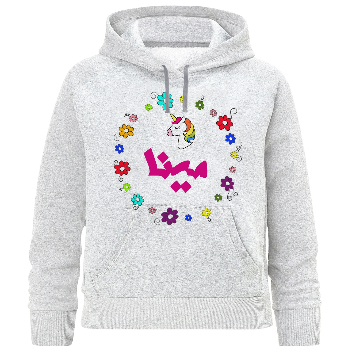 هودی دخترانه طرح مینا کد F183