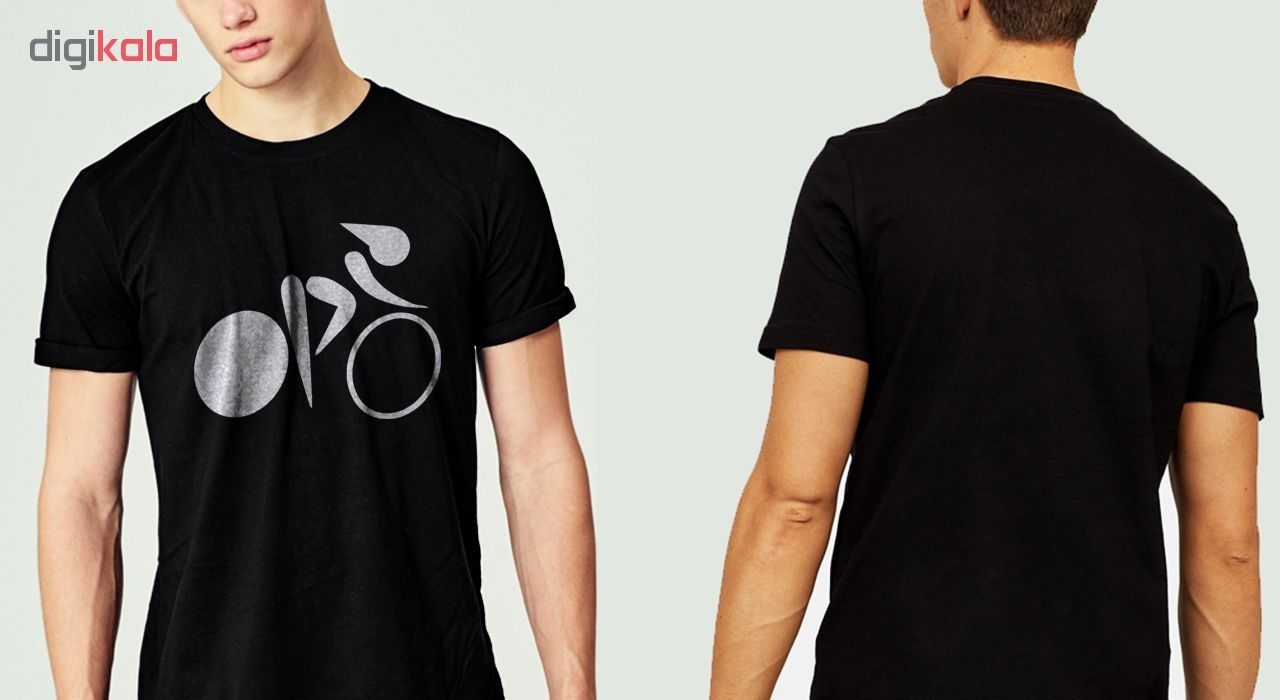 تیشرت مردانه تیداکس گروپ طرح دوچرخه سواری مدل TIF062