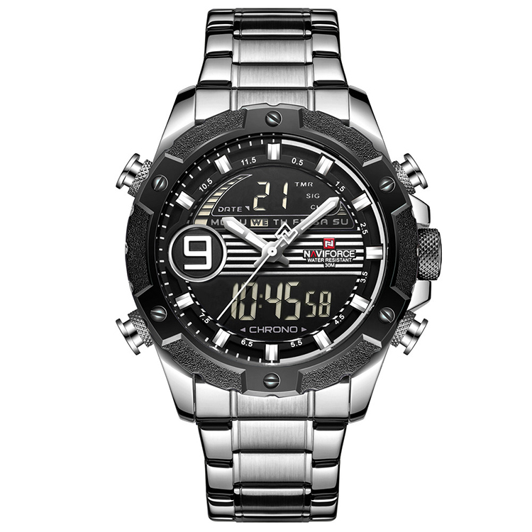 قیمت                                      ساعت مچی عقربه ای مردانه نیوی فورس مدل NF9146S SWB
