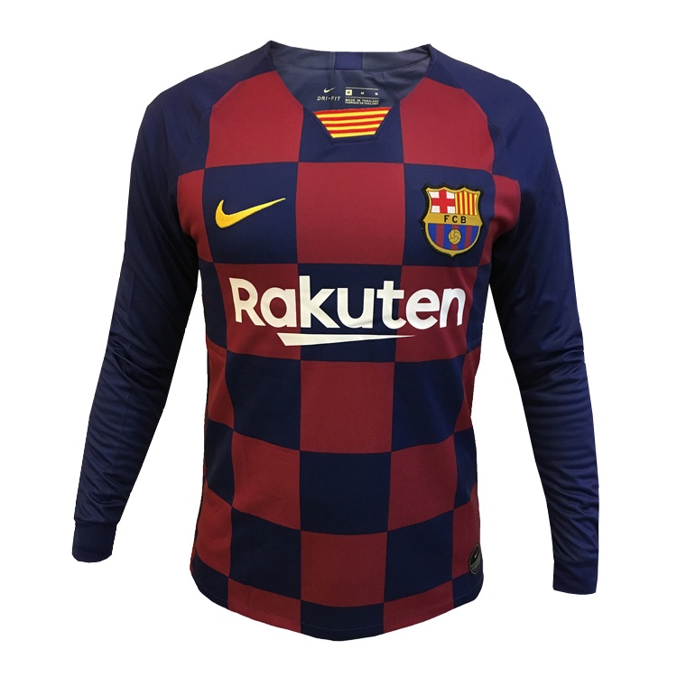 تی شرت ورزشی مردانه طرح بارسلونا مدل 2020-2019