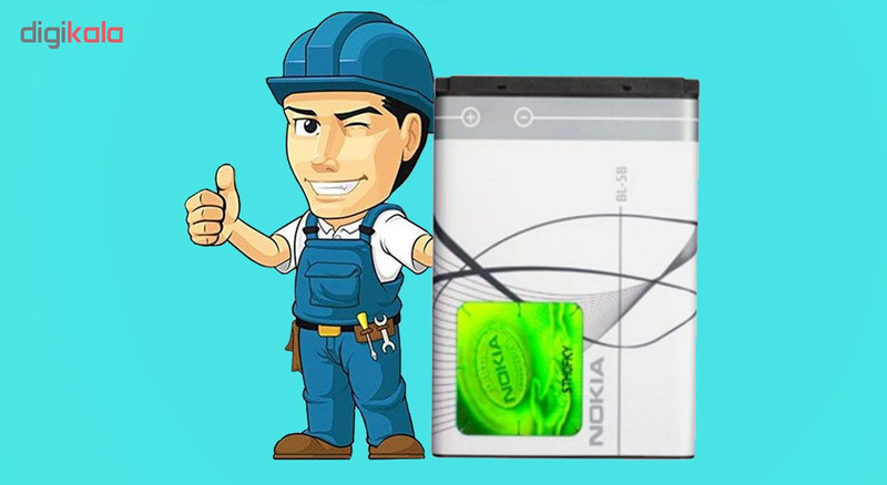 باتری موبایل مدل BL-5B ظرفیت 890 میلی آمپر ساعت مناسب برای گوشی موبایل نوکیا 3220