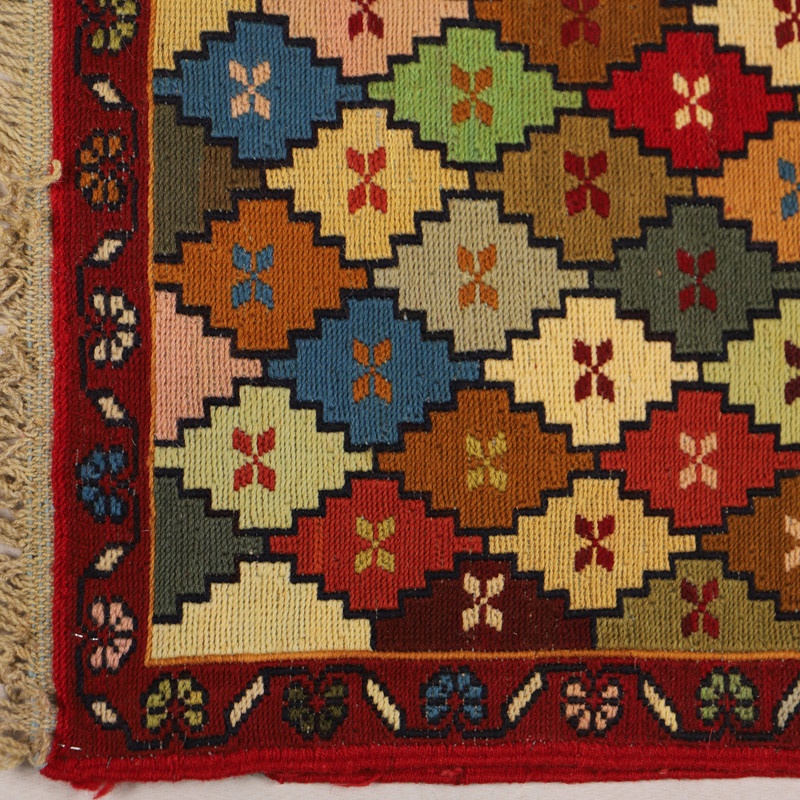 گلیم دستبافت نیم متری مدل ورنی کد 4030904