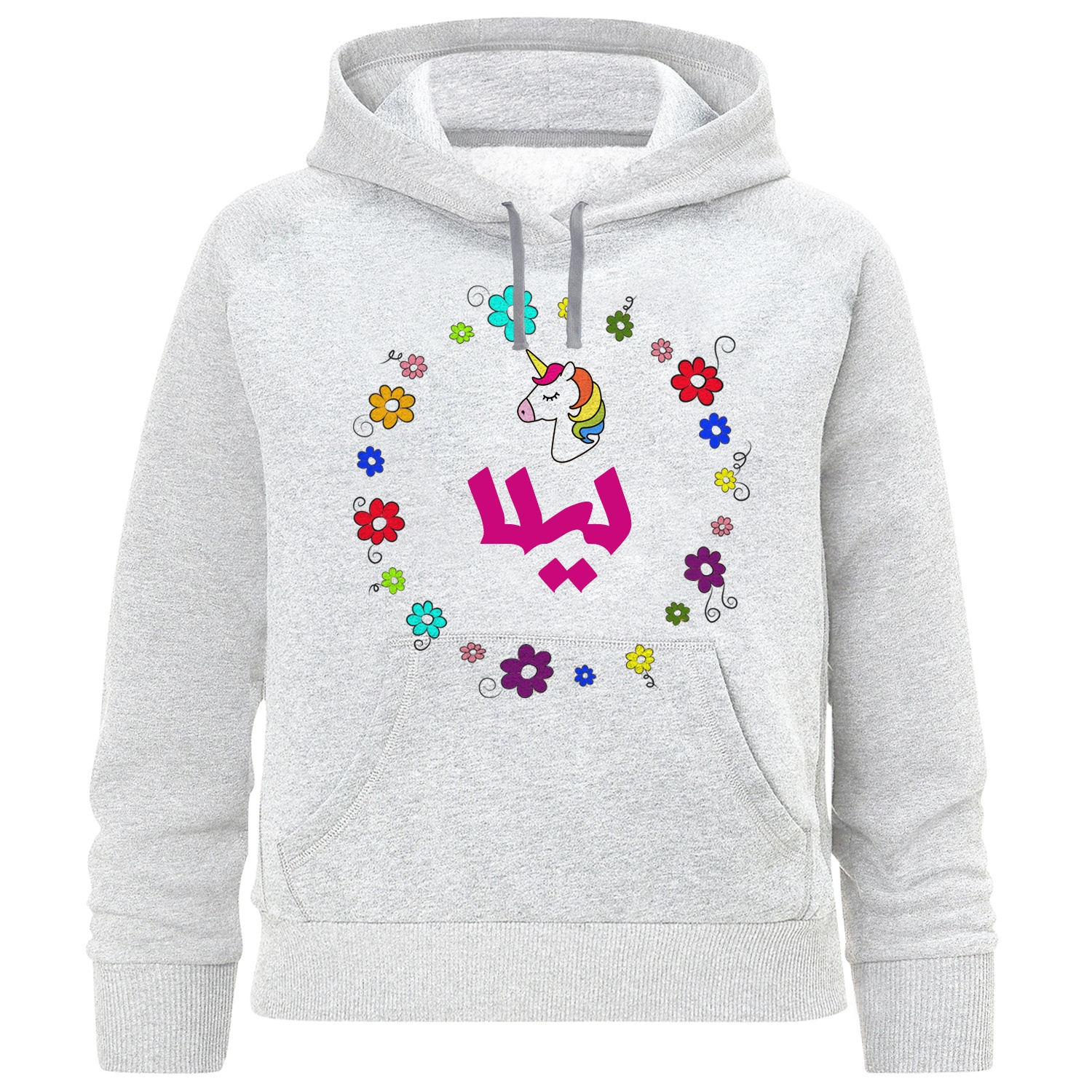 هودی دخترانه طرح لیلا کد F227