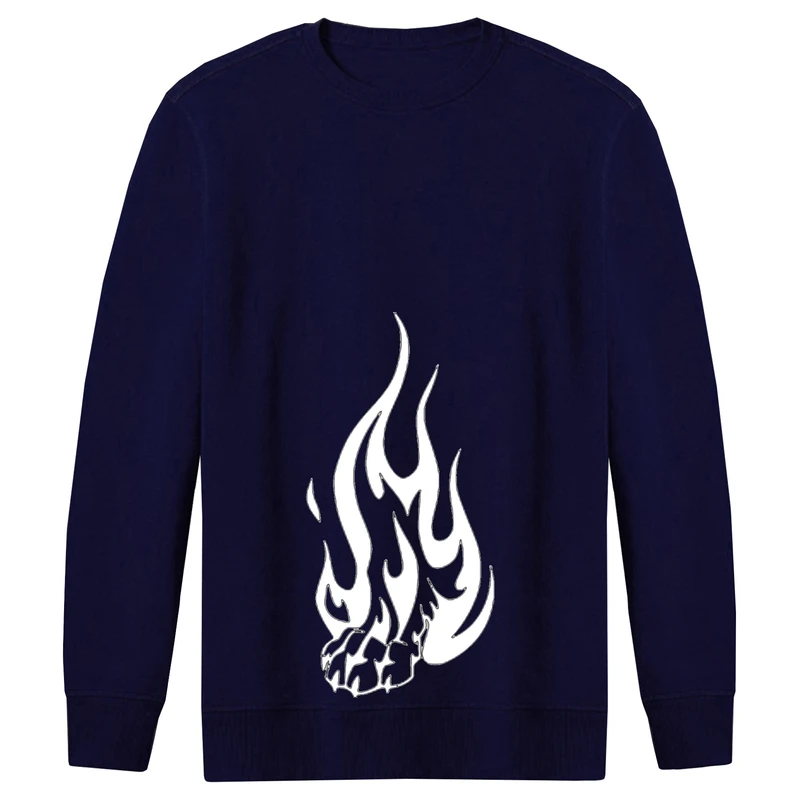 سویشرت مردانه طرح آتش و پنجه کد F30