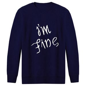 سویشرت مردانه طرح i'm fine کد F35