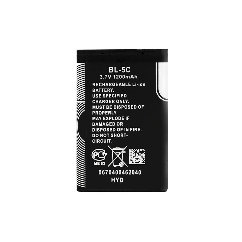 باتری موبایل مدل BL-5CB ظرفیت 1200 میلی آمپر ساعت مناسب برای گوشی موبایل نوکیا E50