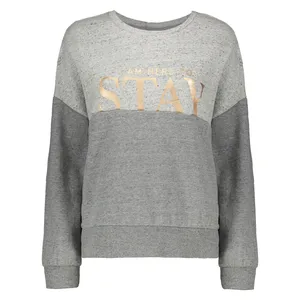سویشرت زنانه کالینز مدل CL1032013-GREY MELANGE