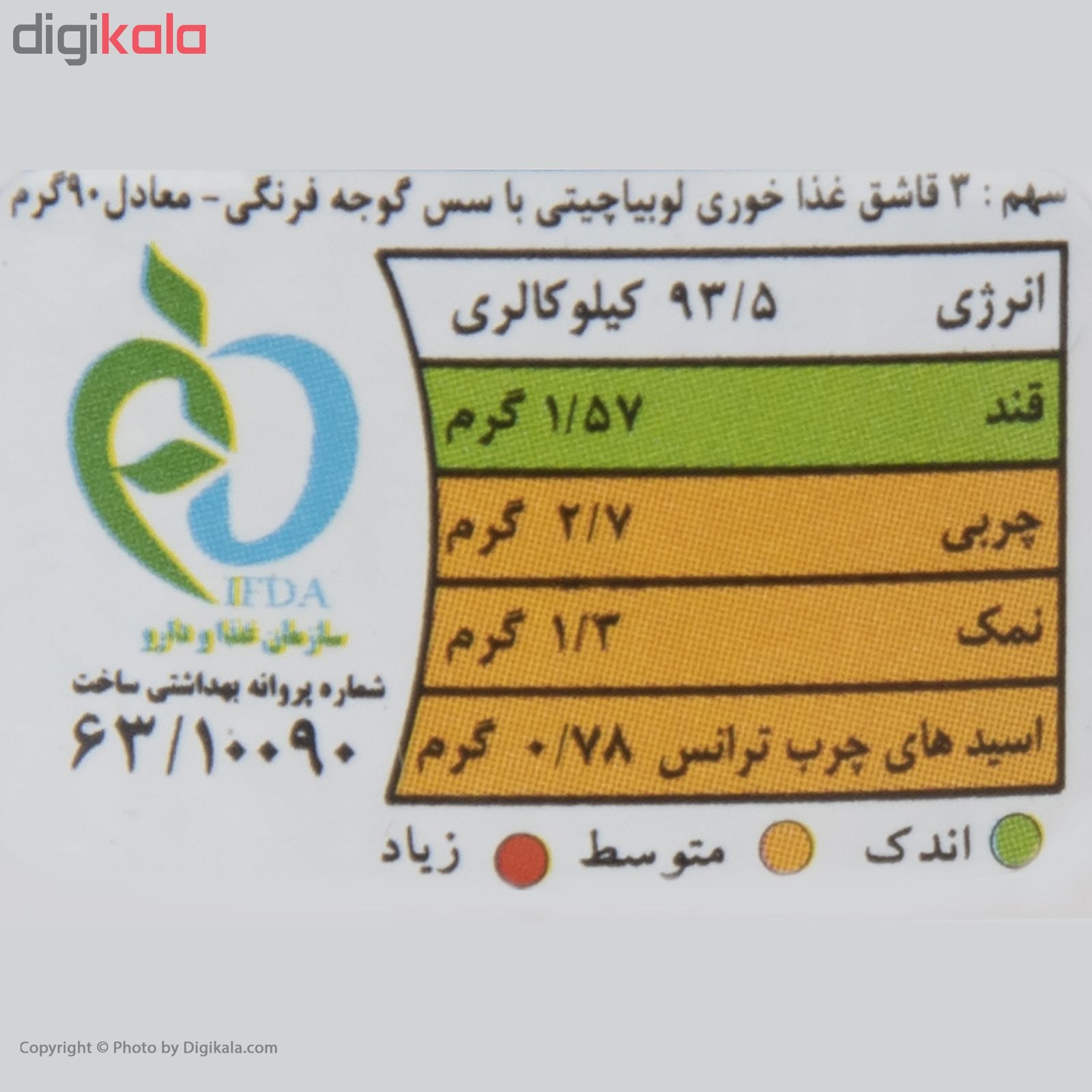 کنسرو خوراک لوبیا مجید - 400 گرم main 1 4