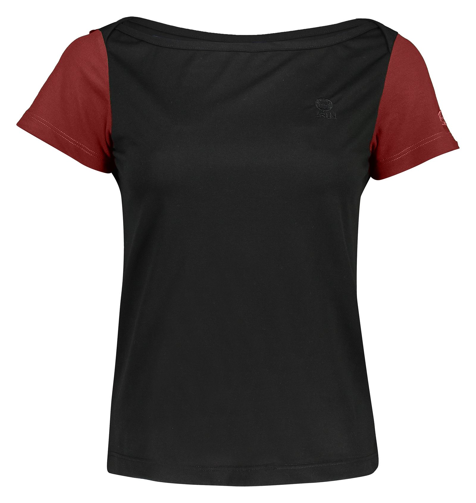 تی شرت ورزشی زنانه بی فور ران مدل 970324-9974 - مشکی زرشکی - 1