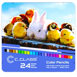 مداد رنگی 24 رنگ سی.کلاس کد 002
