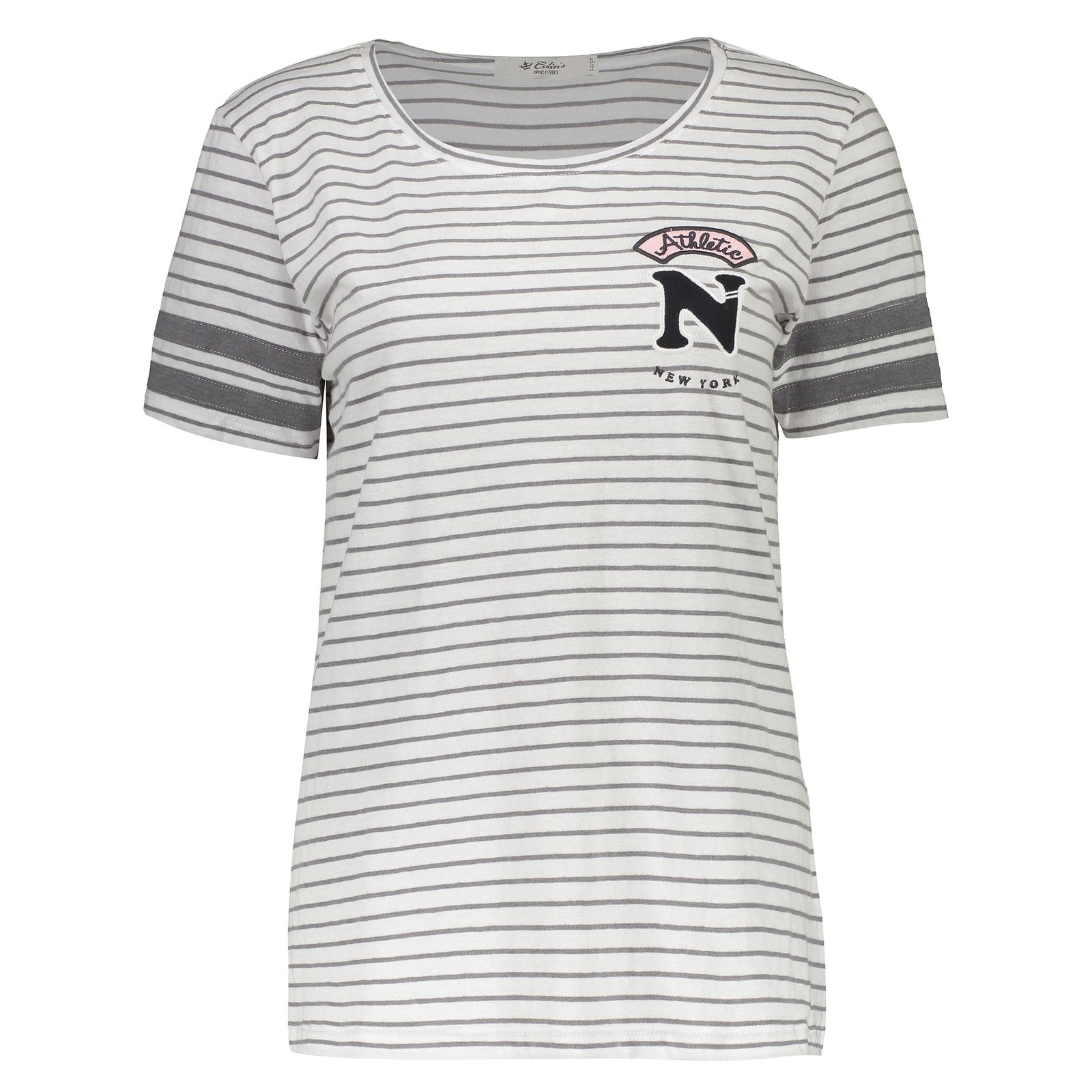 تی شرت زنانه کالینز مدل CL1032849-GREY MELANGE - سفید - 1