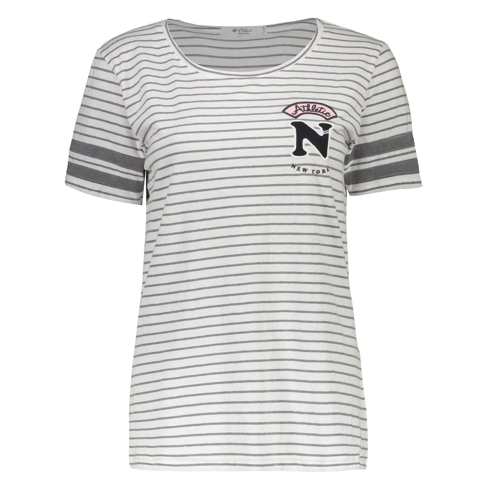 تی شرت زنانه کالینز مدل CL1032849-GREY MELANGE - سفید - 2