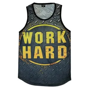 تاپ ورزشی  مردانه طرح HARD WORK
