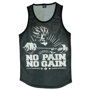 تاپ ورزشی  مردانه طرح NO Pain NO Gain