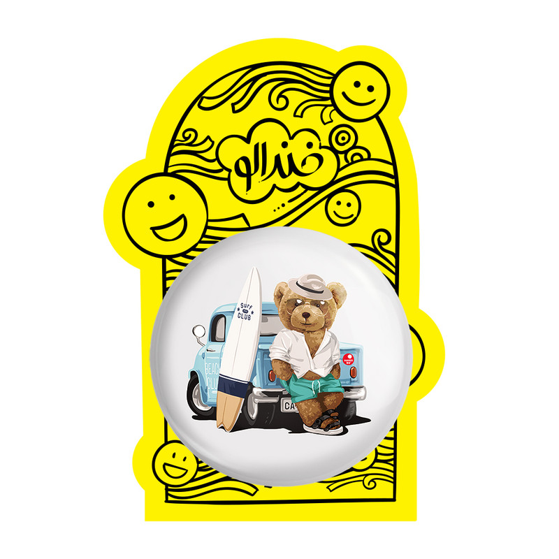 آینه جیبی خندالو طرح تدی Teddy مدل تاشو کد 26165