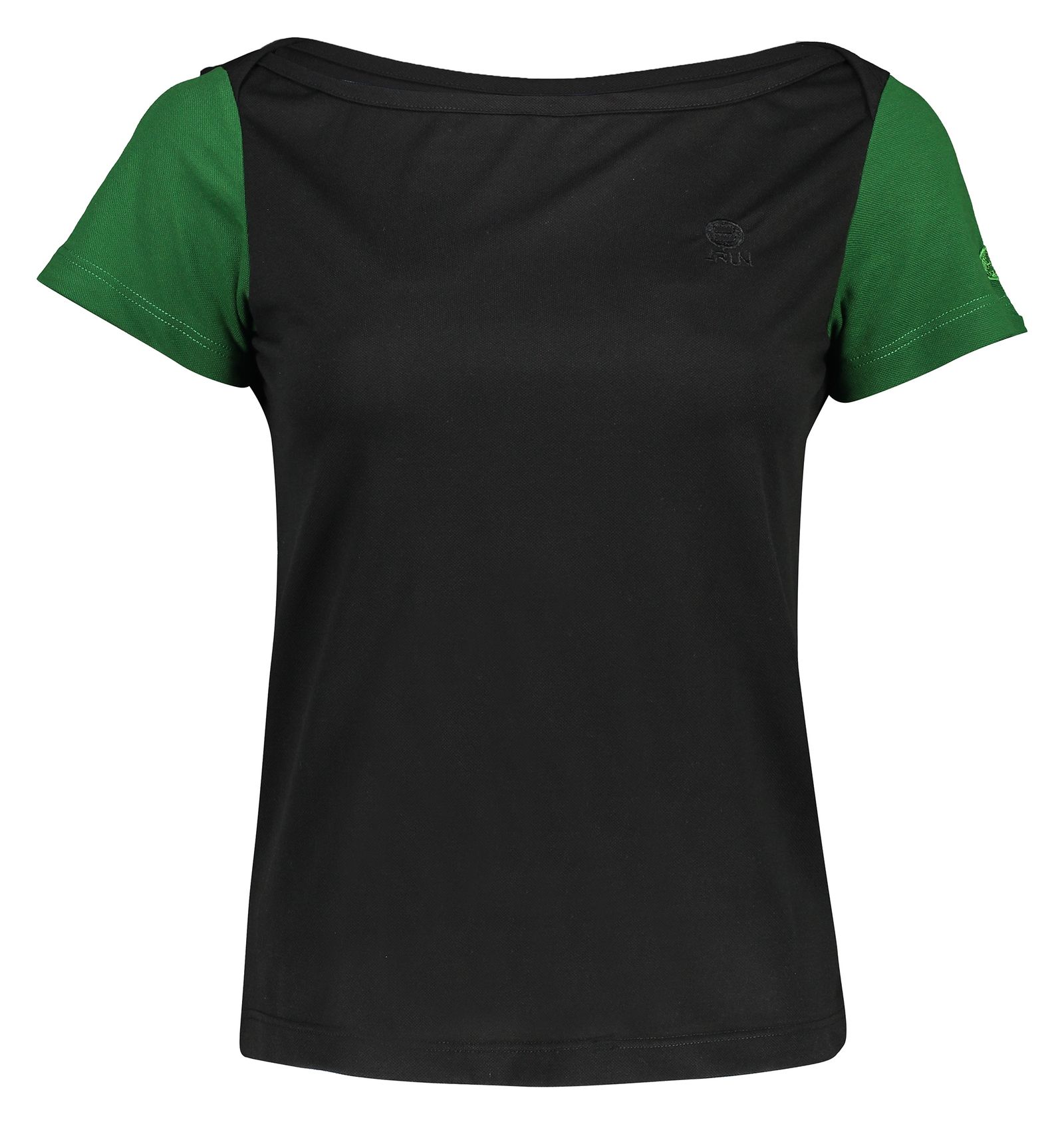 تی شرت ورزشی زنانه بی فور ران مدل 970324-9943 - مشکی سبز - 1