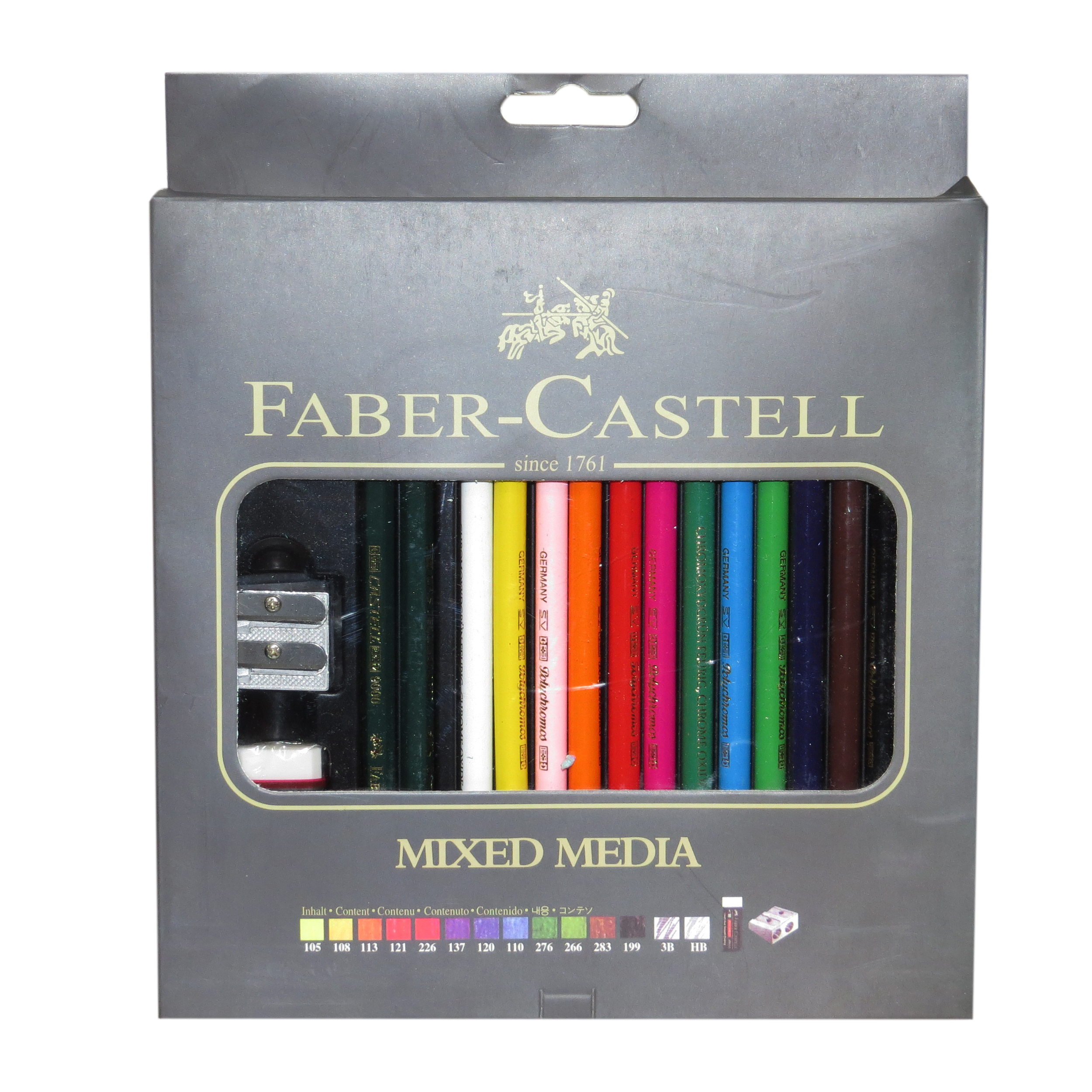 مداد رنگی 14 رنگ مدل پلی کرم کد C9000