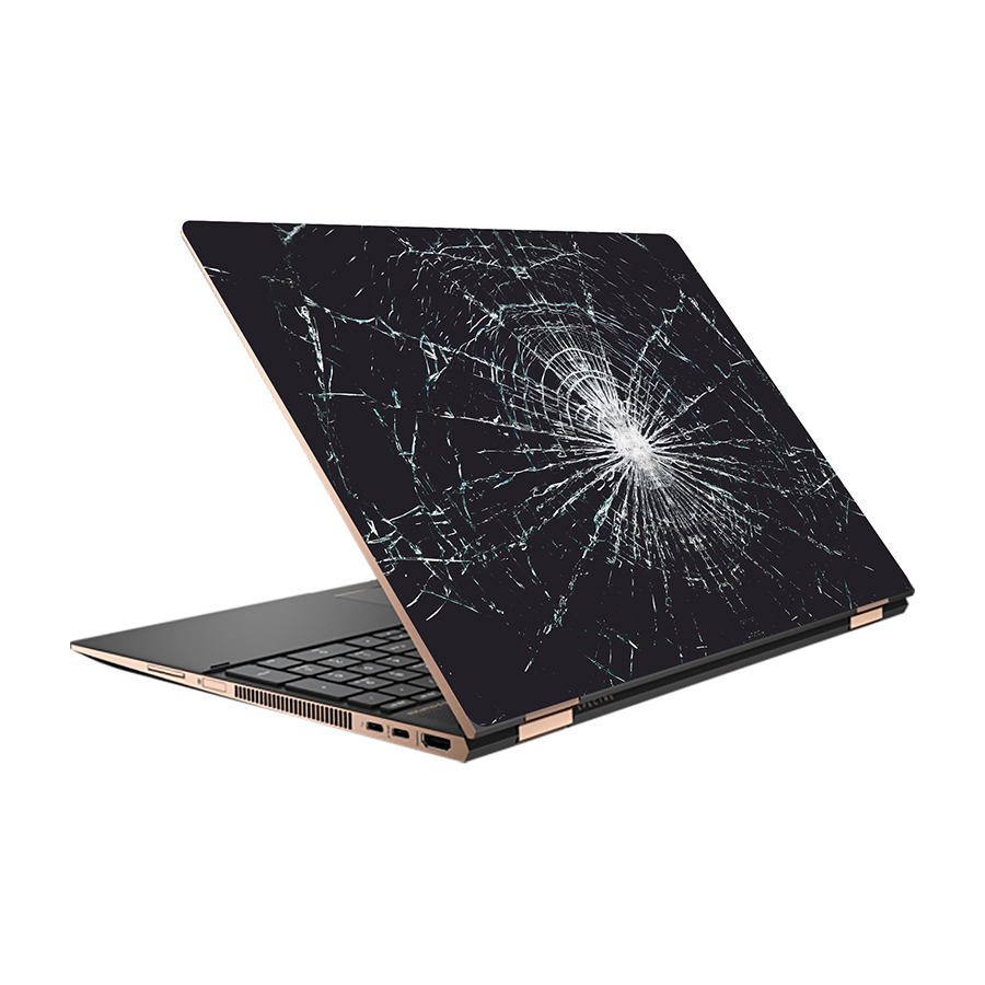 استیکر لپ تاپ طرح Broken Glass کد 01 مناسب برای لپ تاپ 15.6 اینچ