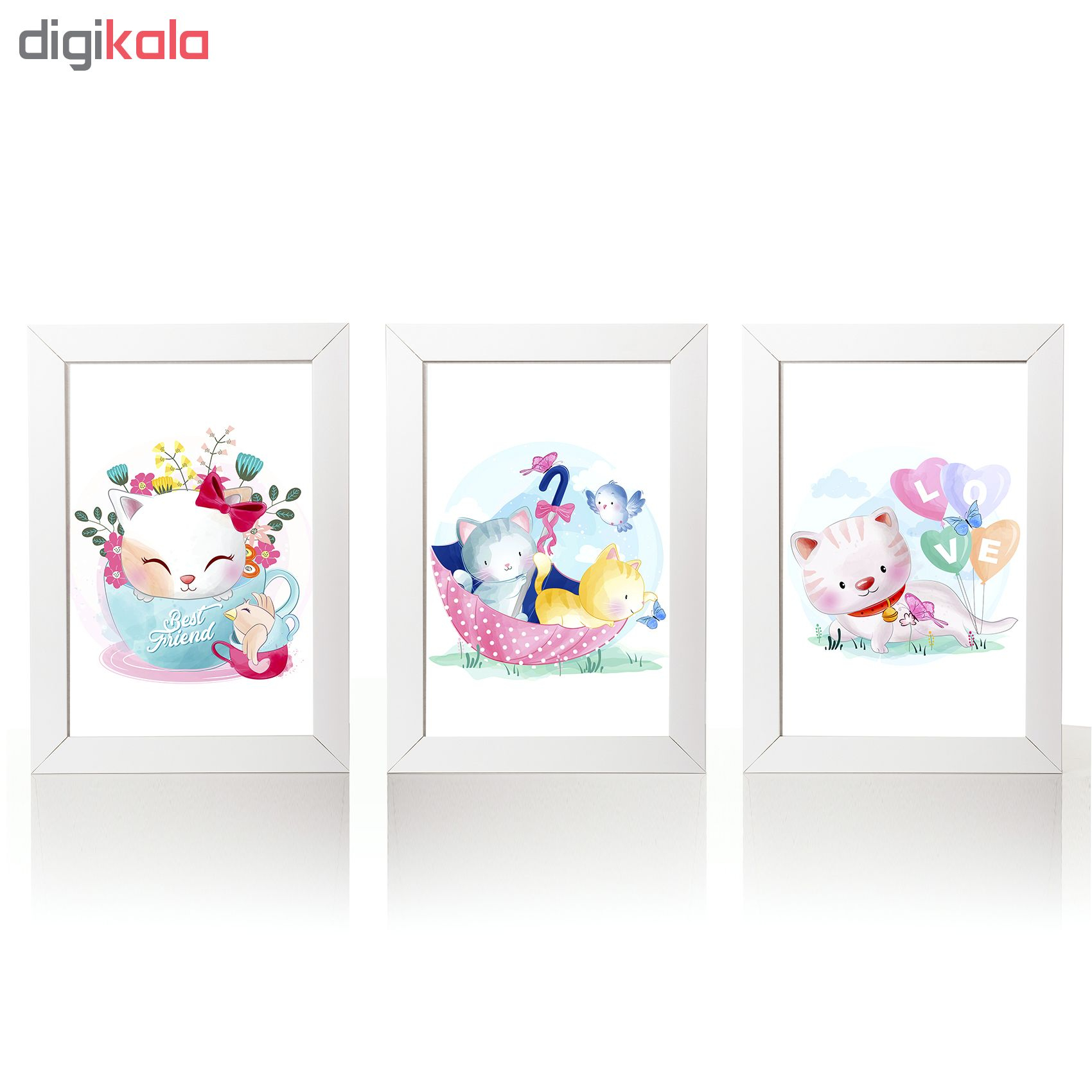 تابلو کودک مدل shaw1010 مجموعه 3 عددی