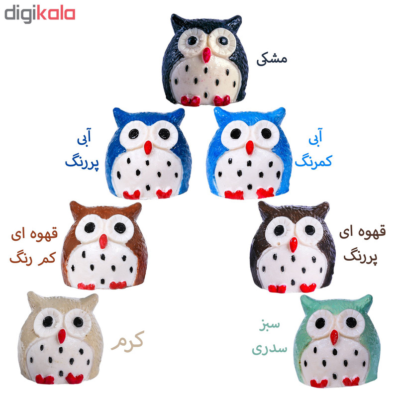 مجسمه طرح جغد مدل 7CL04 بسته 7 عددی