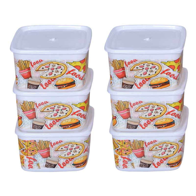 ظرف نگهدارنده مدل پاراب بسته 6 عددی