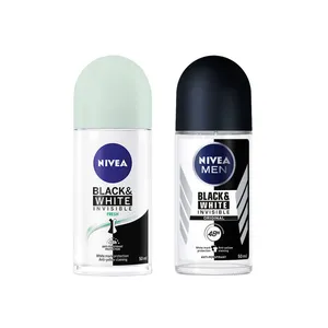 رول ضد تعریق نیوآ مدل Black & White Invisible حجم 50 میلی لیتر مجموعه 2 عددی