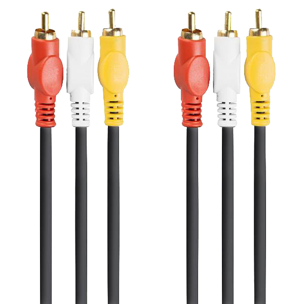 کابل تبدیل 3 به 3 RCA مدل 001 طول 1.8 متر